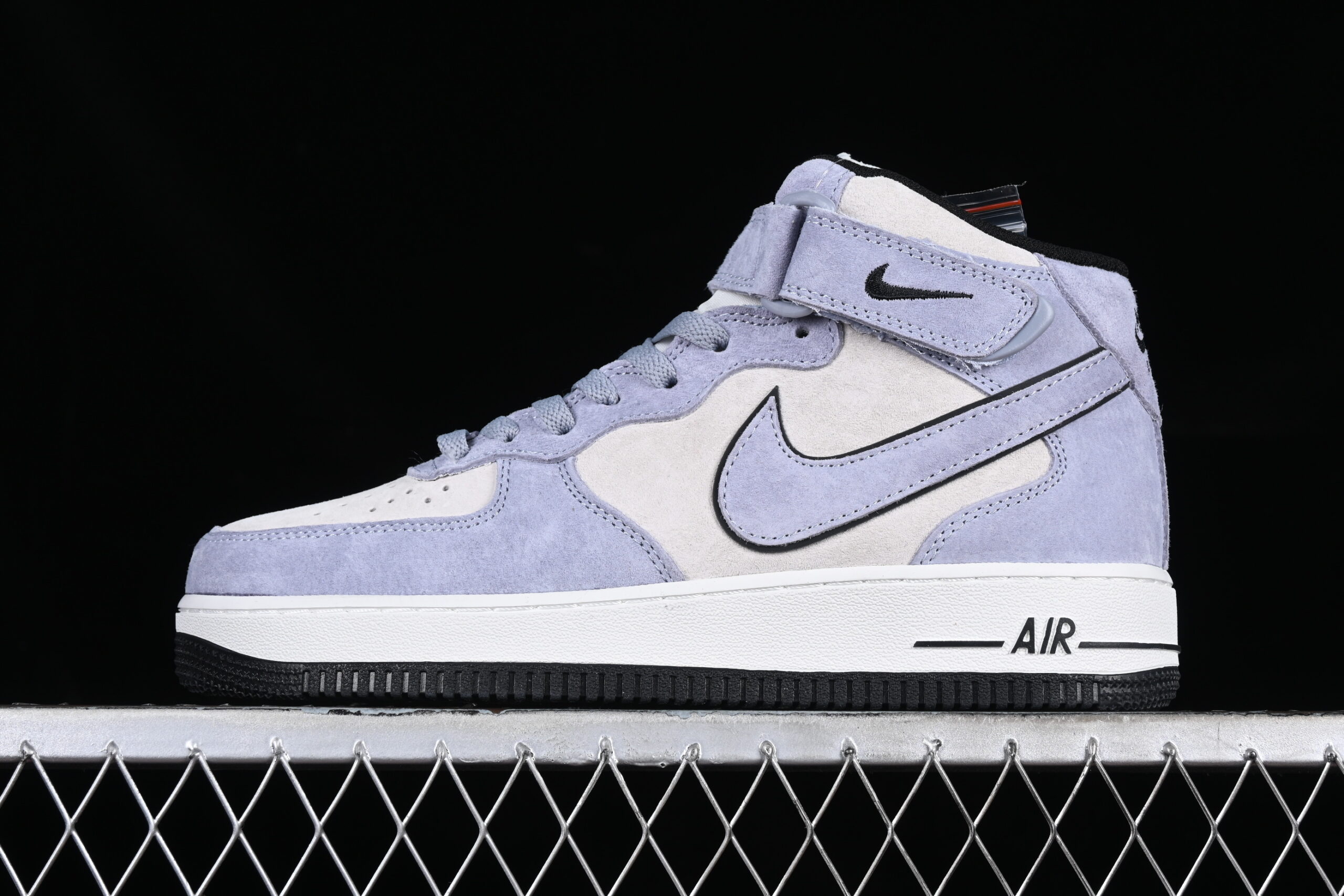 Nike Air Force 1'07 Mid Blue Suede Air Force 1 Mid Top Casual Skate Shoes CG9904-104