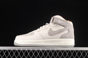 Nike Air Force 1'07 Mid Grey Suede Air Force 1 Mid Top Casual Skate Shoes CQ5059-105