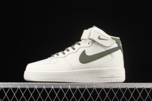 Nike Air Force 1'07 Mid Cream White Green Air Force 1 Mid Top Casual Skate Shoes LZ6819-608