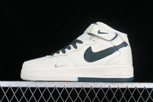 Nike Air Force 1'07 Mid Cream Green Star Pattern Air Force 1 Mid Top Casual Skate Shoes Starry Sky Glitter XL0236-235