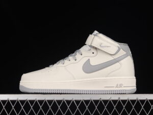 Nike Air Force 1'07 Mid Cream Grey Colorway Air Force 1 Mid Top Casual Skate Shoes PA0920-608