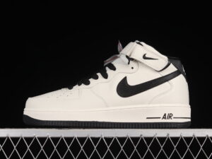 Nike Air Force 1'07 Mid Cream Black Air Force 1 Mid Top Casual Skate Shoes PA0920-308