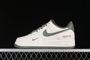 Nocta x Nike Air Force 1'07 Low Cream Green Collaboration Air Force 1 Low Top Casual Skate Shoes NO0224-027