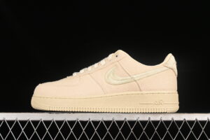 Stussy x Nike Air Force 1'07 "White Cool" Collaboration White Air Force 1 Low Top Casual Skate Shoes CZ9084-200