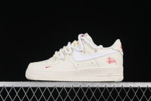 Stussy x Nike Air Force 1'07 Low Collaboration Air Force 1 Low Top Casual Skate Shoes ZH0316-047