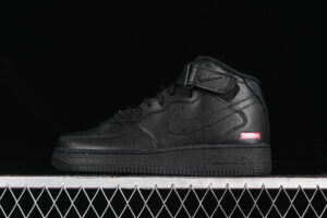Supreme x Nike Air Force 1 Mid Collaboration Air Force 1 Mid Top Casual Skate Shoes FZ8784-001