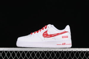 Supreme x Nike Air Force 1'07 Low Air Force 1 Low Top Casual Skate Shoes CU9225-010