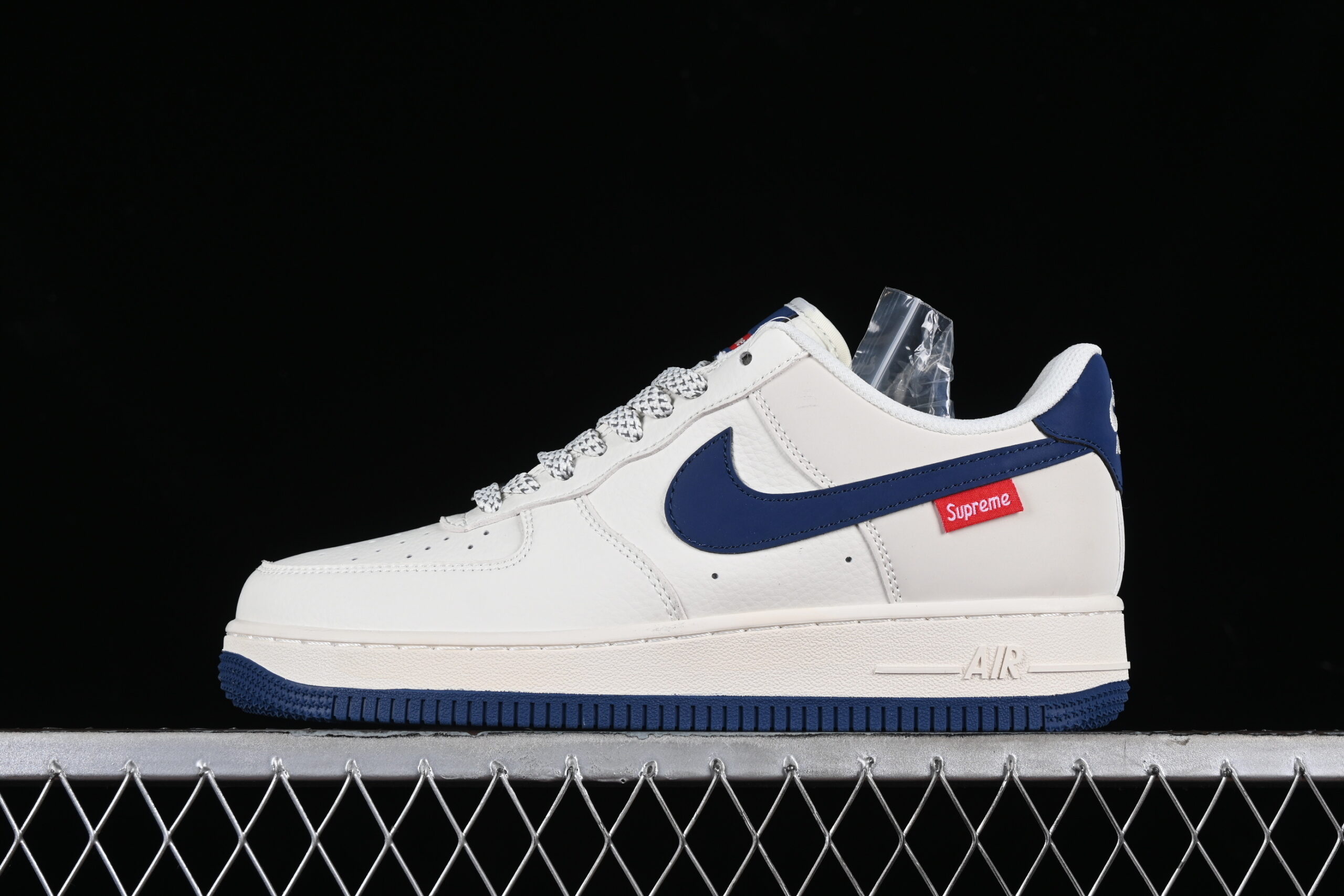 Supreme x Nike Air Force 1'07 Low Collaboration Blue Air Force 1 Low Top Casual Skate Shoes HD1968-025