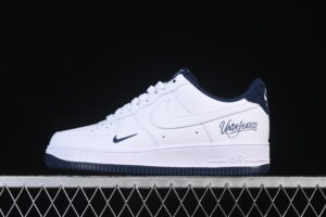 Undefeated x Nike Air Force 1'07 Low White Blue Air Force 1 Low Top Casual Skate Shoes ZH0316-119