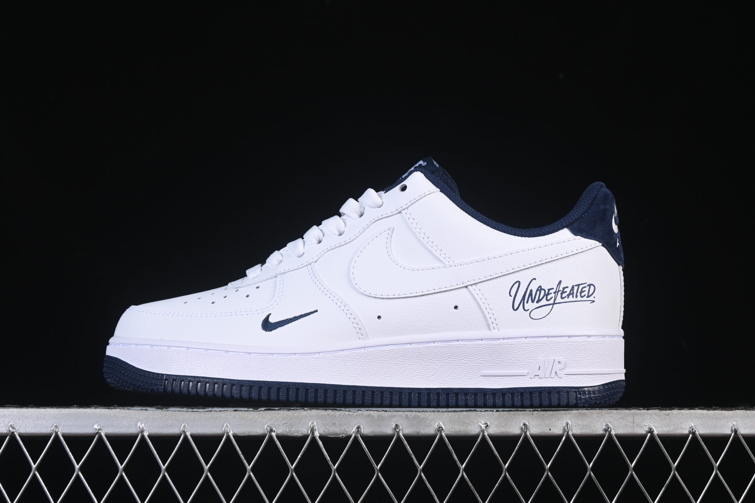Undefeated x Nike Air Force 1'07 Low White Blue Air Force 1 Low Top Casual Skate Shoes ZH0316-119