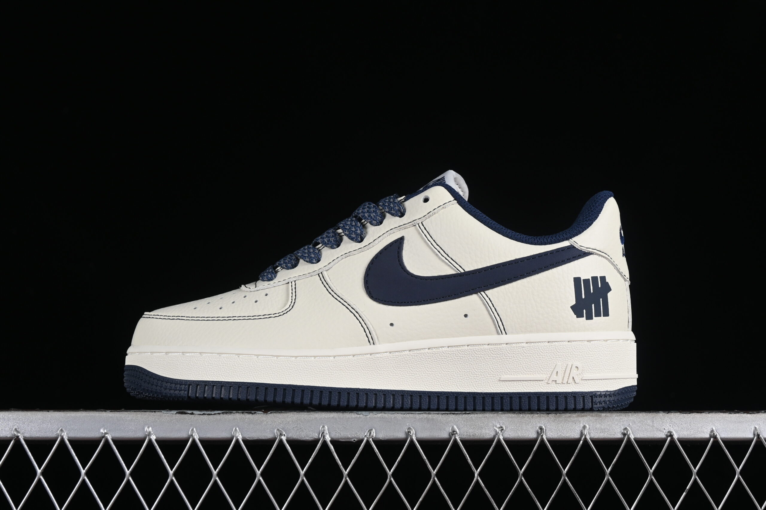 Undefeated x Nike Air Force 1'07 Low Cream Blue Air Force 1 Low Top Casual Skate Shoes UN2395-522