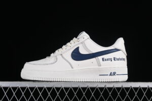 Vlone x Nike Air Force 1'07 Low Collaboration Blue Air Force 1 Low Top Casual Sports Skate Shoes AA5360-006