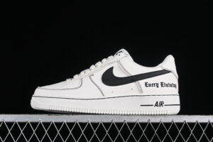 Vlone x Nike Air Force 1'07 Low Collaboration Cream Black Air Force 1 Low Top Casual Version AA5360-002