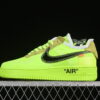 Version Off White x Nike Air Force 1 Low OW Collaboration Yellow AO4606-700